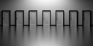 The doors of indecision by Qimono
